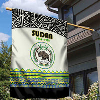 Sudan 1956-1970 Garden Flag With African Pattern - Wonder Print Shop