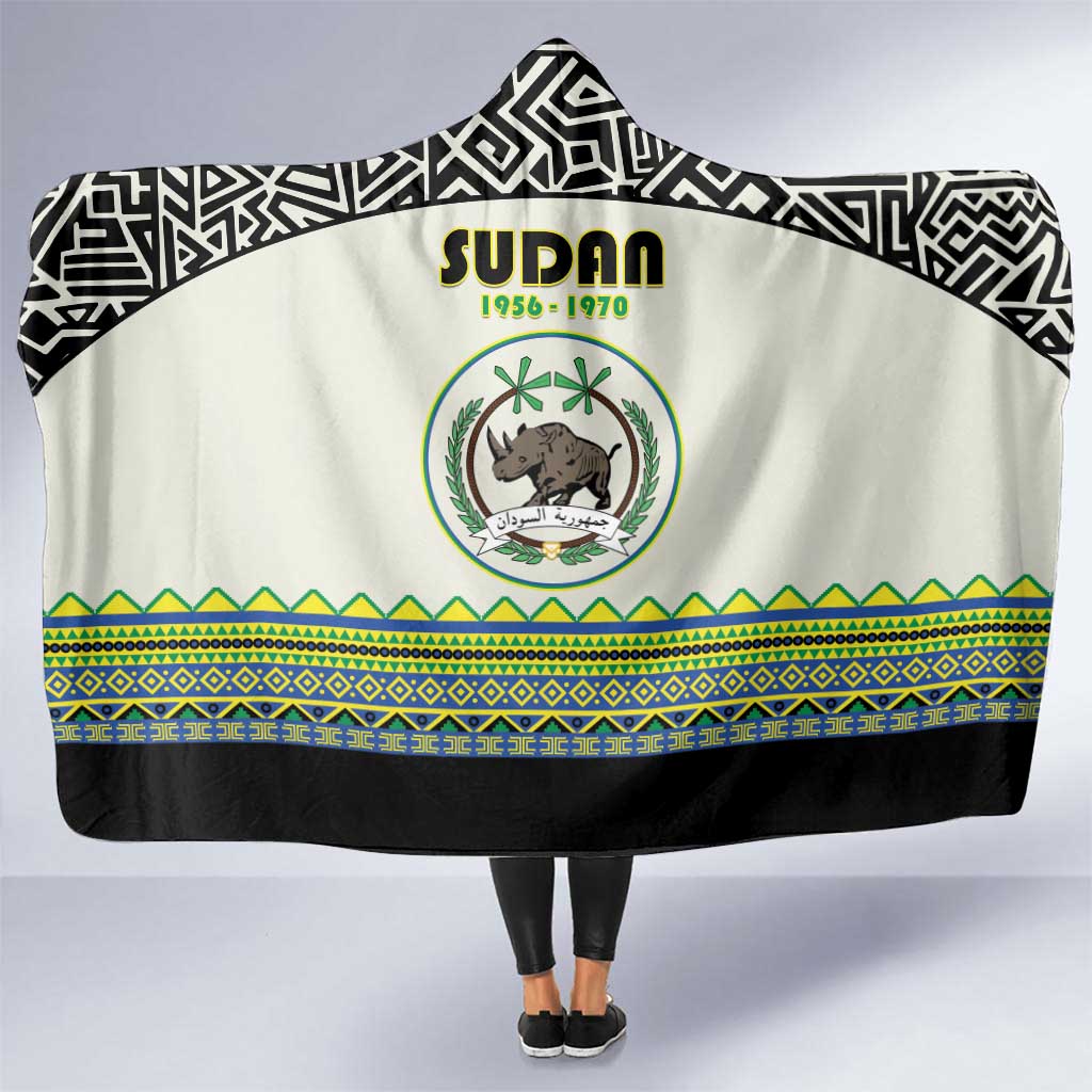 Sudan 1956-1970 Hooded Blanket With African Pattern - Wonder Print Shop