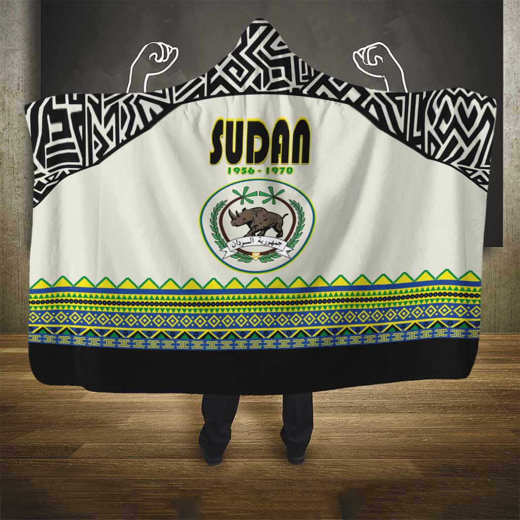 Sudan 1956-1970 Hooded Blanket With African Pattern - Wonder Print Shop