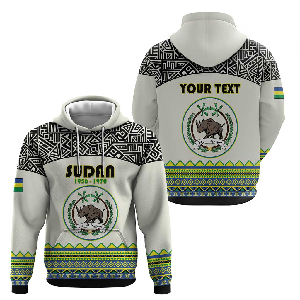 Personalized Sudan 1956-1970 Hoodie With African Pattern - Wonder Print Shop