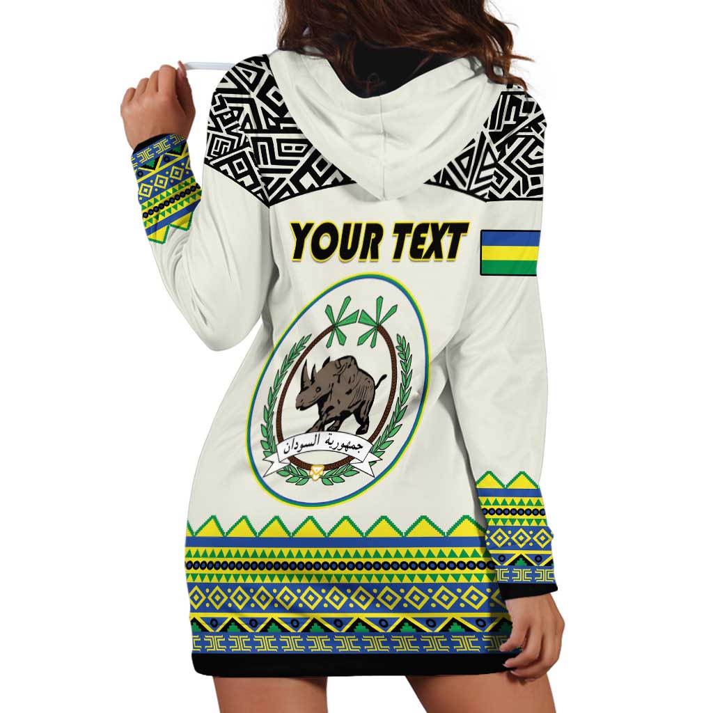 Personalized Sudan 1956-1970 Hoodie Dress With African Pattern - Wonder Print Shop