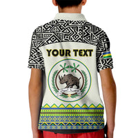 Personalized Sudan 1956-1970 Kid Polo Shirt With African Pattern - Wonder Print Shop