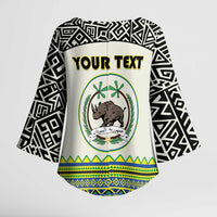 Personalized Sudan 1956-1970 Kimono Sleeve Blouse With African Pattern - Wonder Print Shop