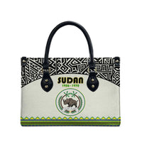 Sudan 1956-1970 Leather Bag With African Pattern - Wonder Print Shop