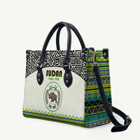 Sudan 1956-1970 Leather Bag With African Pattern - Wonder Print Shop