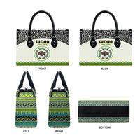 Sudan 1956-1970 Leather Bag With African Pattern - Wonder Print Shop