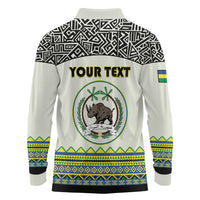 Personalized Sudan 1956-1970 Long Sleeve Polo Shirt With African Pattern - Wonder Print Shop