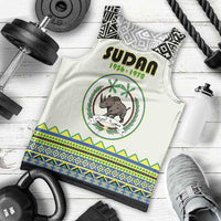 Personalized Sudan 1956-1970 Men Tank Top With African Pattern - Wonder Print Shop