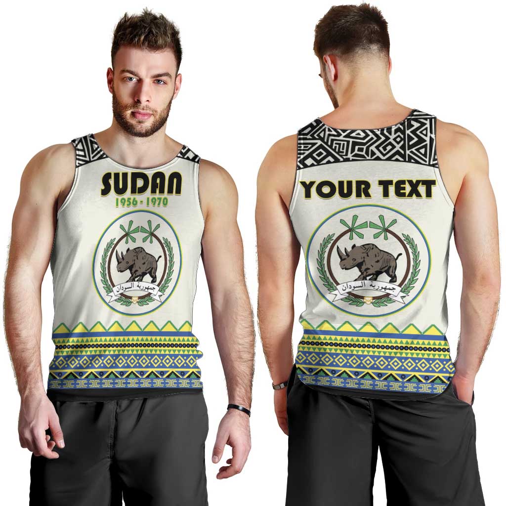 Personalized Sudan 1956-1970 Men Tank Top With African Pattern - Wonder Print Shop