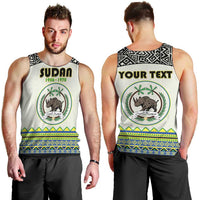 Personalized Sudan 1956-1970 Men Tank Top With African Pattern - Wonder Print Shop