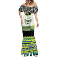 Personalized Sudan 1956-1970 Mermaid Dress With African Pattern - Wonder Print Shop