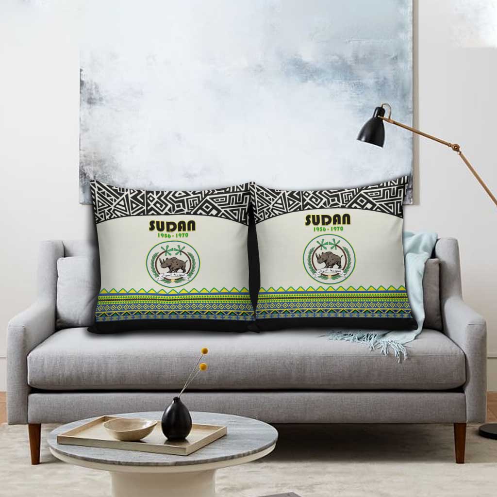 Sudan 1956-1970 Pillow Cover With African Pattern - Wonder Print Shop