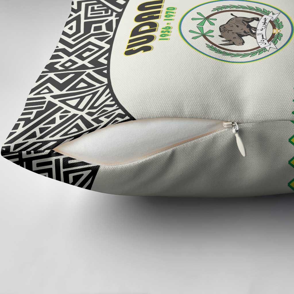 Sudan 1956-1970 Pillow Cover With African Pattern - Wonder Print Shop