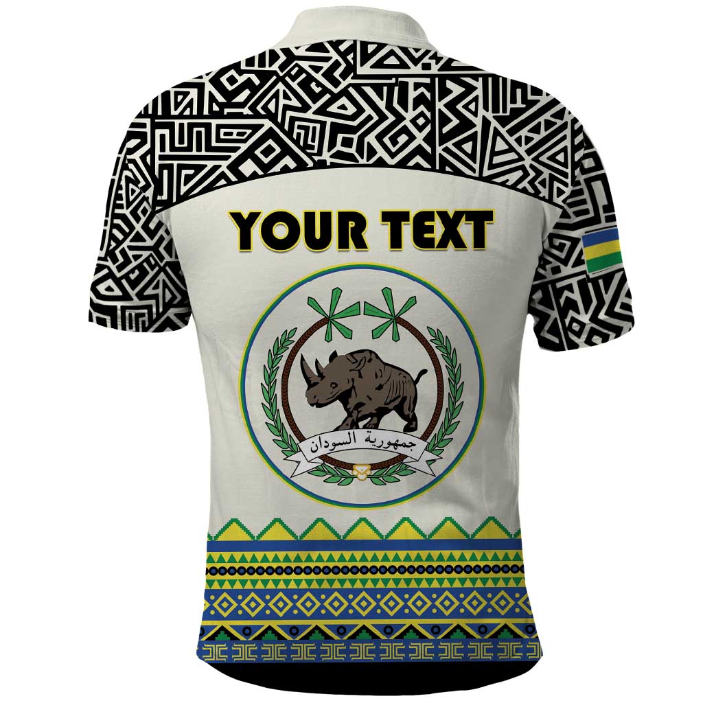 Personalized Sudan 1956-1970 Polo Shirt With African Pattern - Wonder Print Shop