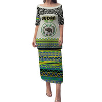 Personalized Sudan 1956-1970 Puletasi With African Pattern - Wonder Print Shop