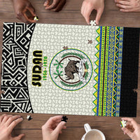 Sudan 1956-1970 Puzzle With African Pattern - Wonder Print Shop
