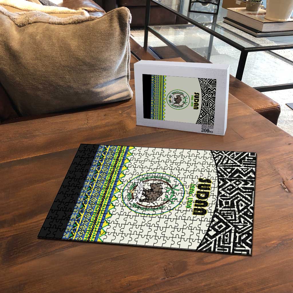 Sudan 1956-1970 Puzzle With African Pattern - Wonder Print Shop