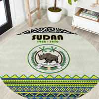 Sudan 1956-1970 Round Carpet With African Pattern - Wonder Print Shop