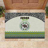 Sudan 1956-1970 Rubber Doormat With African Pattern - Wonder Print Shop