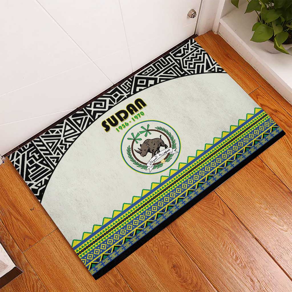 Sudan 1956-1970 Rubber Doormat With African Pattern - Wonder Print Shop