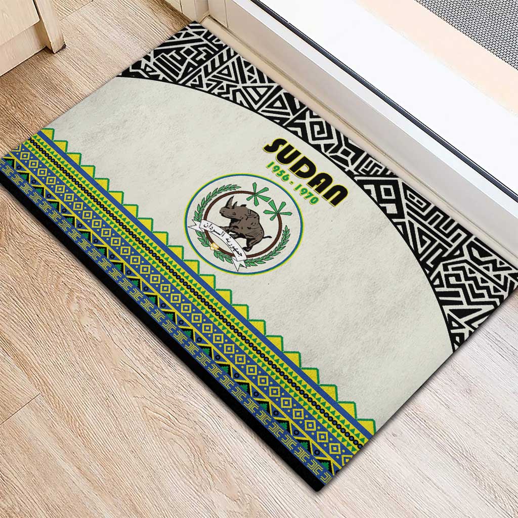 Sudan 1956-1970 Rubber Doormat With African Pattern - Wonder Print Shop