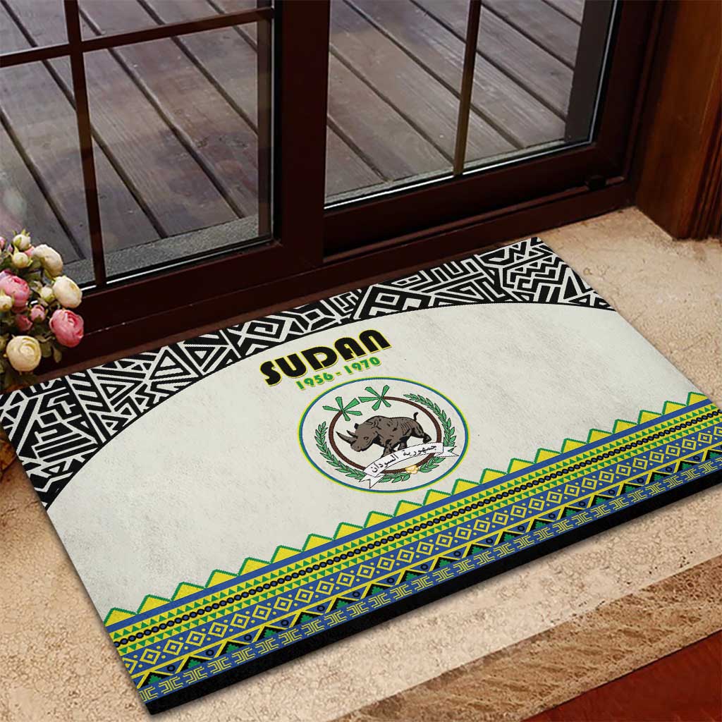 Sudan 1956-1970 Rubber Doormat With African Pattern - Wonder Print Shop