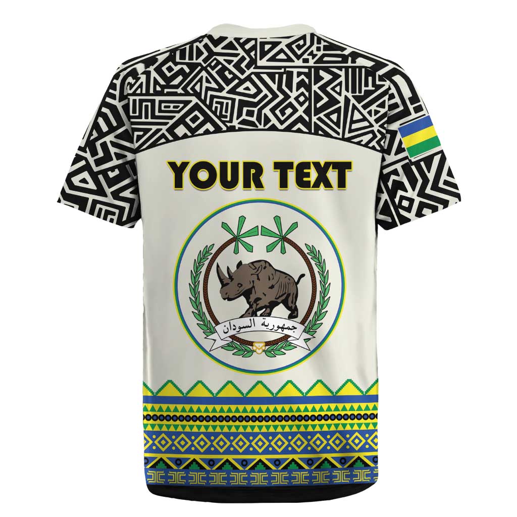 Personalized Sudan 1956-1970 Rugby Jersey With African Pattern - Wonder Print Shop