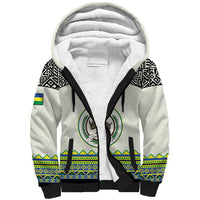 Personalized Sudan 1956-1970 Sherpa Hoodie With African Pattern - Wonder Print Shop