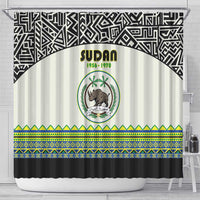 Sudan 1956-1970 Shower Curtain With African Pattern - Wonder Print Shop