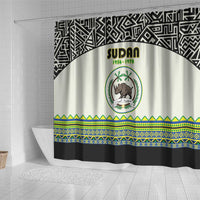 Sudan 1956-1970 Shower Curtain With African Pattern - Wonder Print Shop