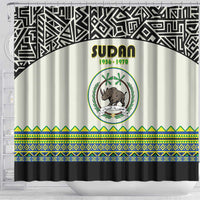 Sudan 1956-1970 Shower Curtain With African Pattern - Wonder Print Shop