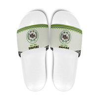 Sudan 1956-1970 Slide Sandals With African Pattern - Wonder Print Shop