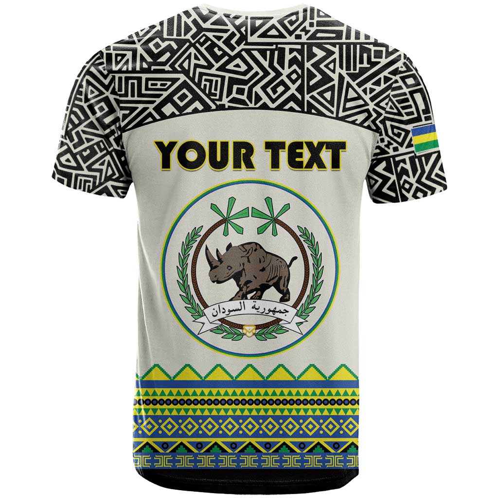 Personalized Sudan 1956-1970 T Shirt With African Pattern - Wonder Print Shop