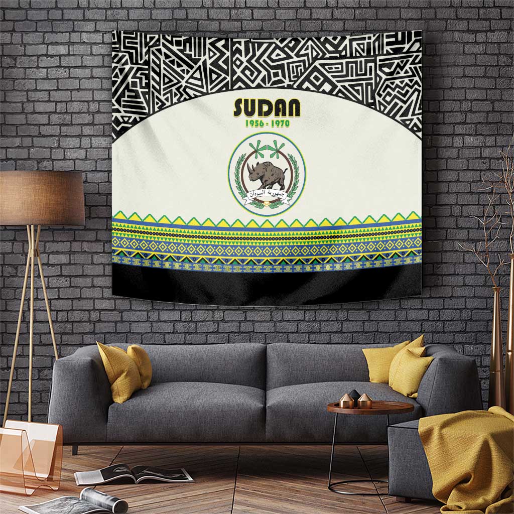 Sudan 1956-1970 Tapestry With African Pattern - Wonder Print Shop