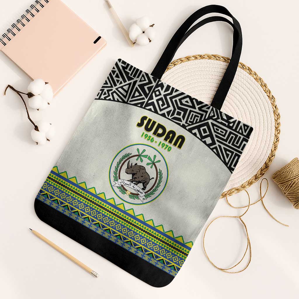 Sudan 1956-1970 Tote Bag With African Pattern - Wonder Print Shop