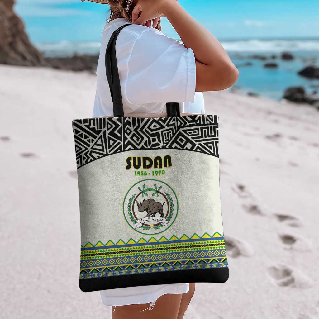 Sudan 1956-1970 Tote Bag With African Pattern - Wonder Print Shop