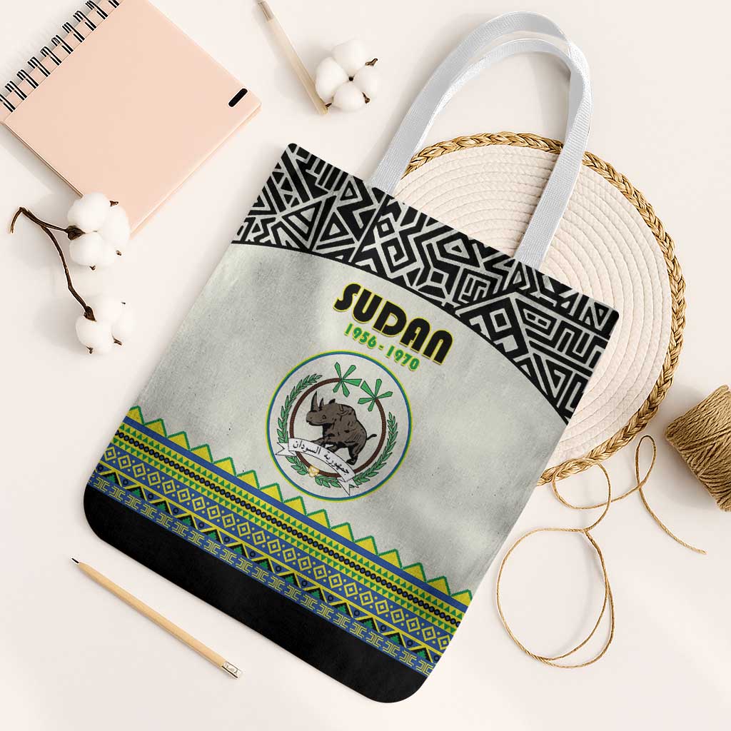 Sudan 1956-1970 Tote Bag With African Pattern - Wonder Print Shop