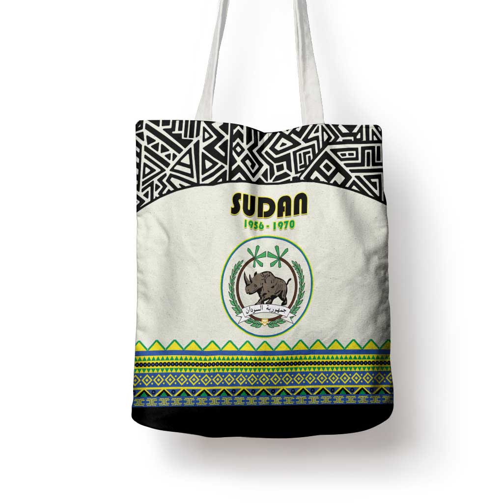 Sudan 1956-1970 Tote Bag With African Pattern - Wonder Print Shop