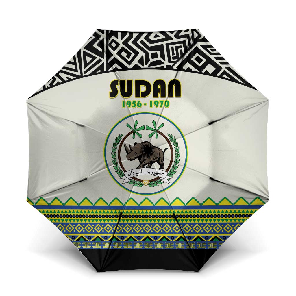 Sudan 1956-1970 Umbrella With African Pattern - Wonder Print Shop