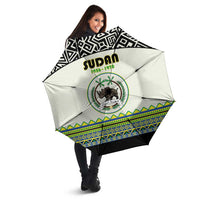 Sudan 1956-1970 Umbrella With African Pattern - Wonder Print Shop