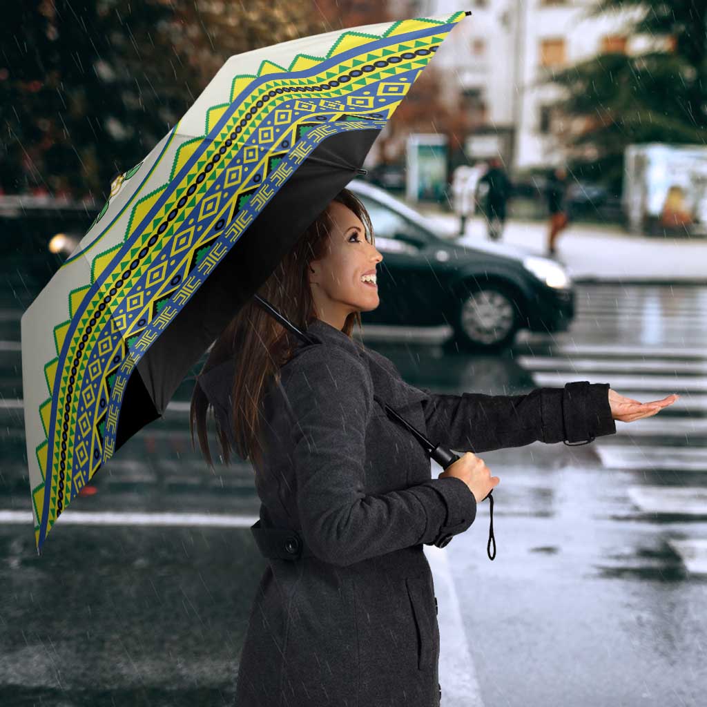 Sudan 1956-1970 Umbrella With African Pattern - Wonder Print Shop