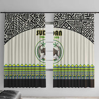 Sudan 1956-1970 Window Curtain With African Pattern - Wonder Print Shop