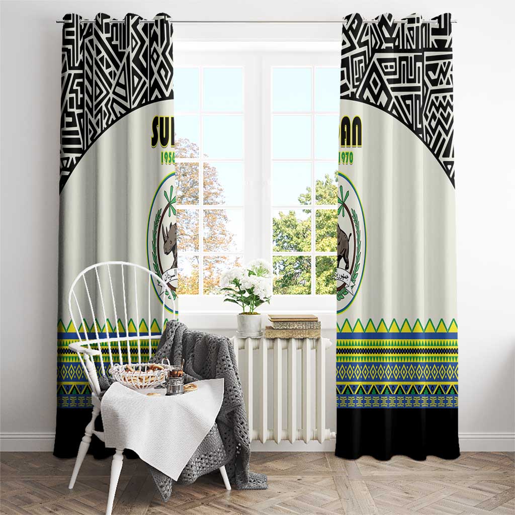 Sudan 1956-1970 Window Curtain With African Pattern - Wonder Print Shop
