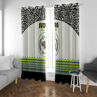Sudan 1956-1970 Window Curtain With African Pattern - Wonder Print Shop