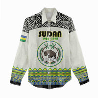 Personalized Sudan 1956-1970 Women Casual Shirt With African Pattern - Wonder Print Shop