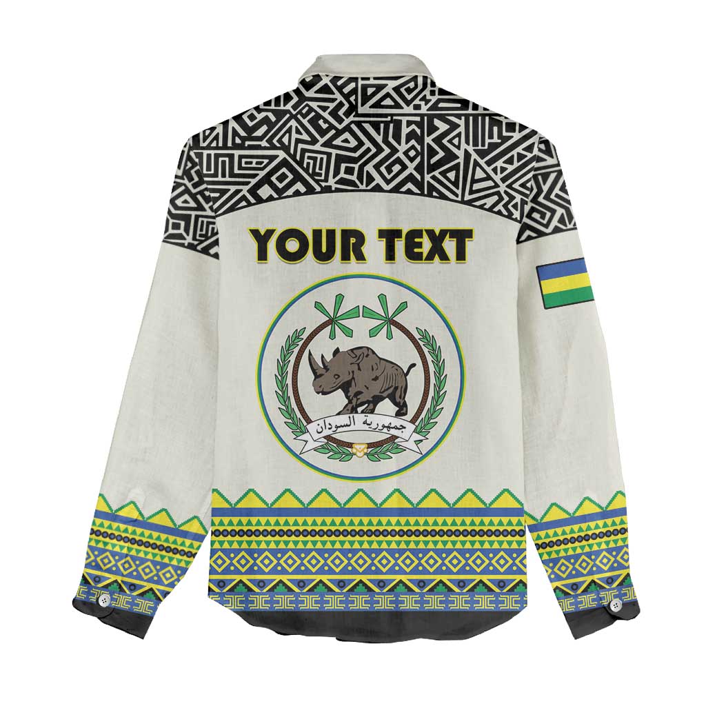 Personalized Sudan 1956-1970 Women Casual Shirt With African Pattern - Wonder Print Shop