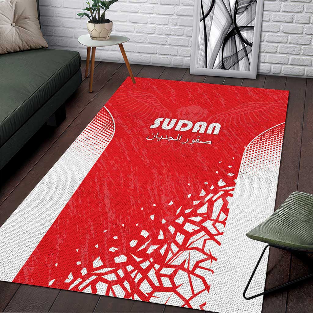 Sudan Football Area Rug Come On Falcons of Jediane - Wonder Print Shop