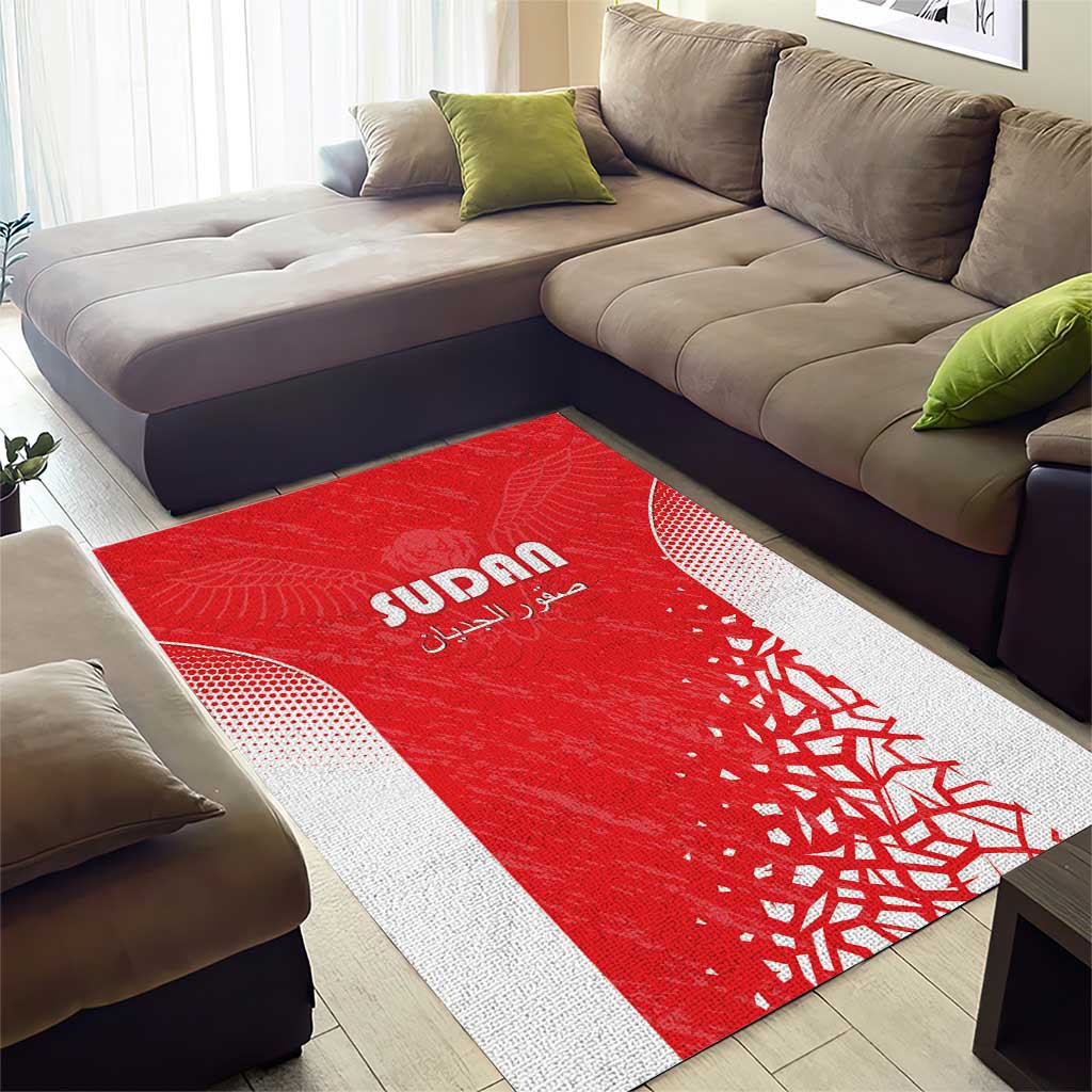 Sudan Football Area Rug Come On Falcons of Jediane - Wonder Print Shop