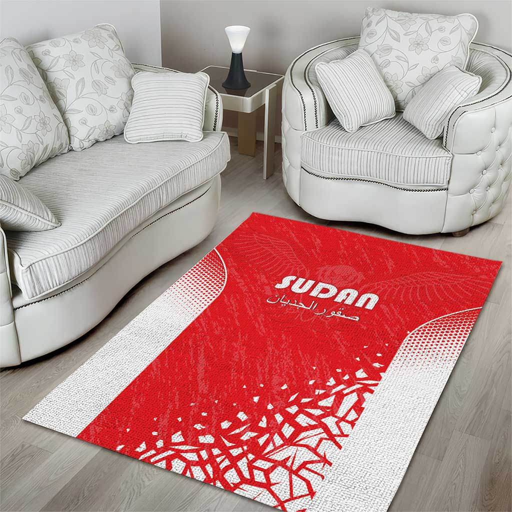 Sudan Football Area Rug Come On Falcons of Jediane - Wonder Print Shop