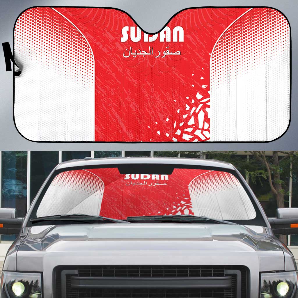 Sudan Football Auto Sun Shade Come On Falcons of Jediane - Wonder Print Shop